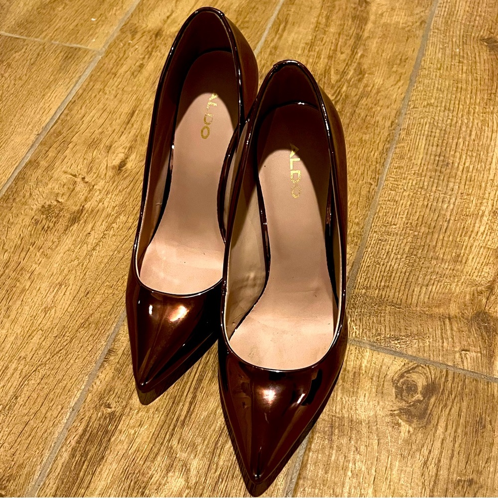 Copper color stilettos